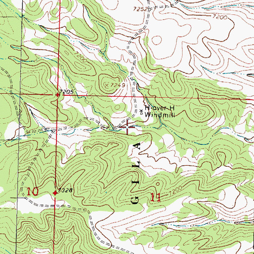 Topographic Map of Knisely, NM