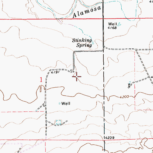 Topographic Map of Cooper, NM