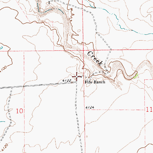 Topographic Map of Fife, NM