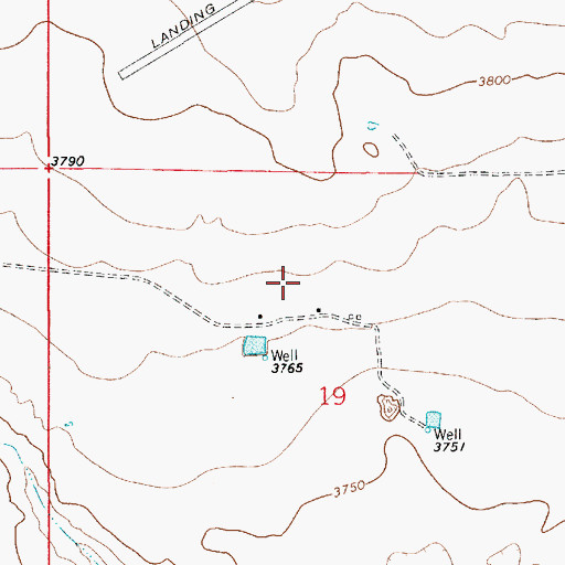 Topographic Map of Brewton, NM