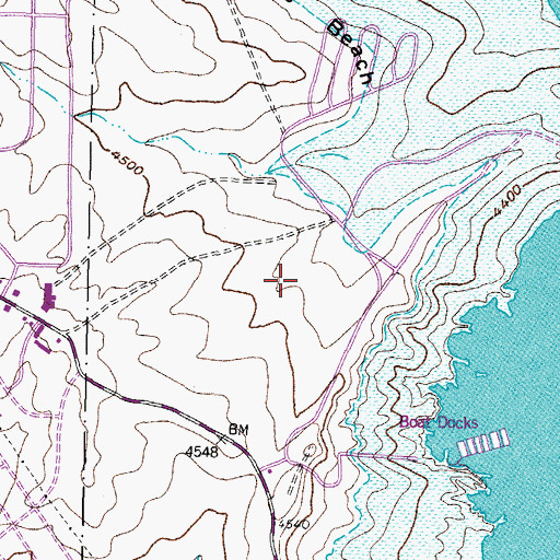 Topographic Map of Elephant Butte Estates, NM