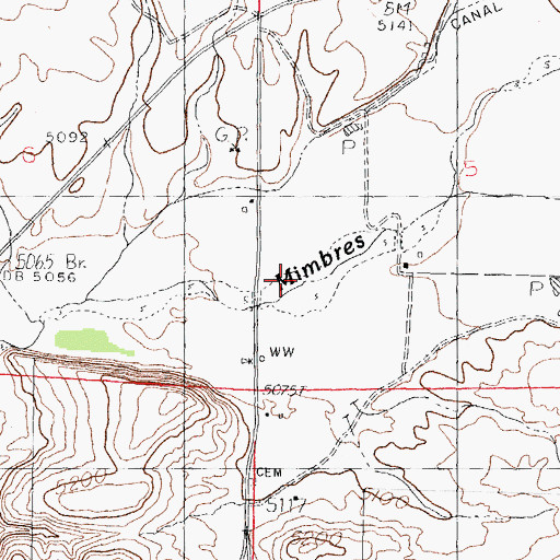 Topographic Map of 01537 Water Well, NM