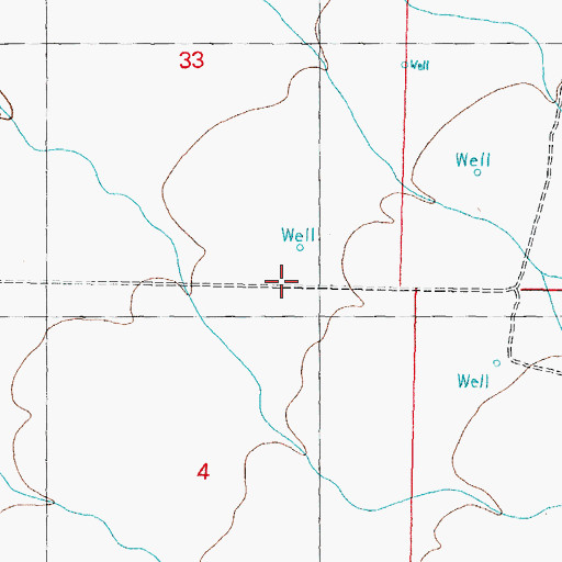 Topographic Map of 05008 Water Well, NM