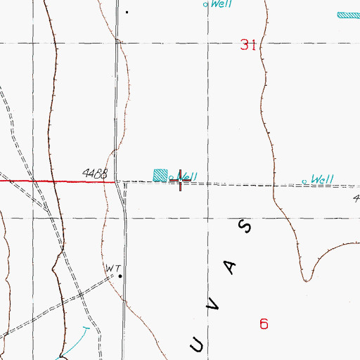 Topographic Map of 10005 Water Well, NM
