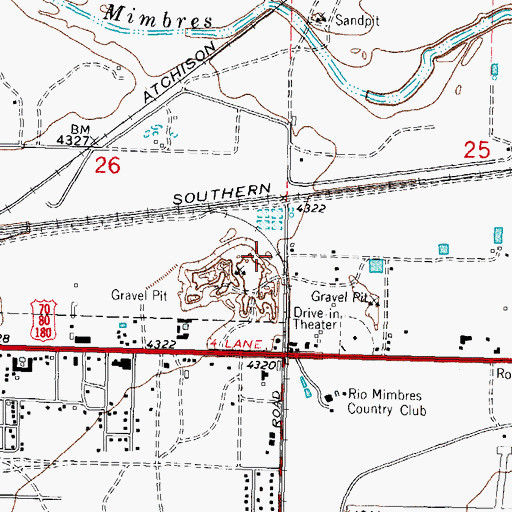 Topographic Map of 10085 Water Well, NM
