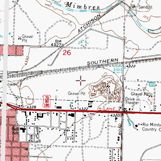 Topographic Map of 10087 Water Well, NM