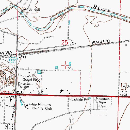 Topographic Map of 01349 Water Well, NM
