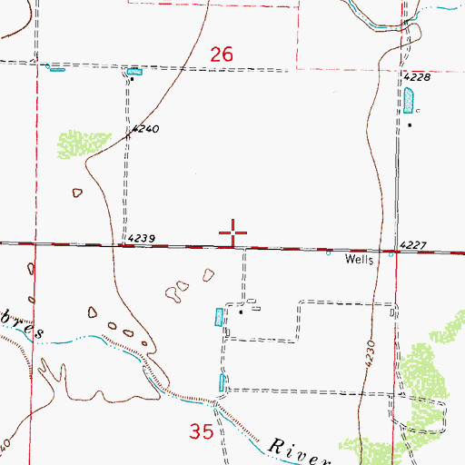 Topographic Map of 10078 Water Well, NM