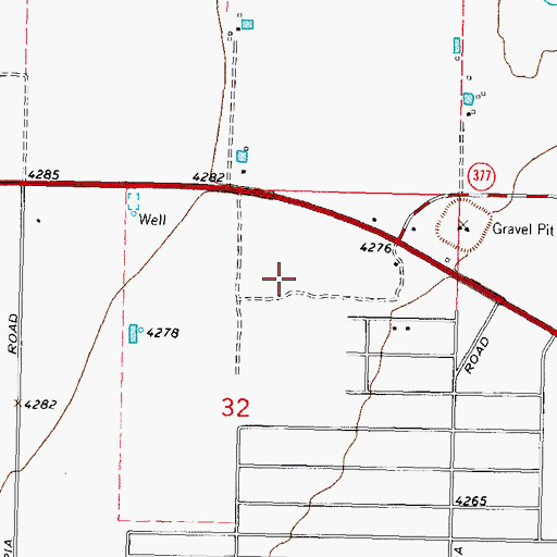 Topographic Map of 00059 Water Well, NM