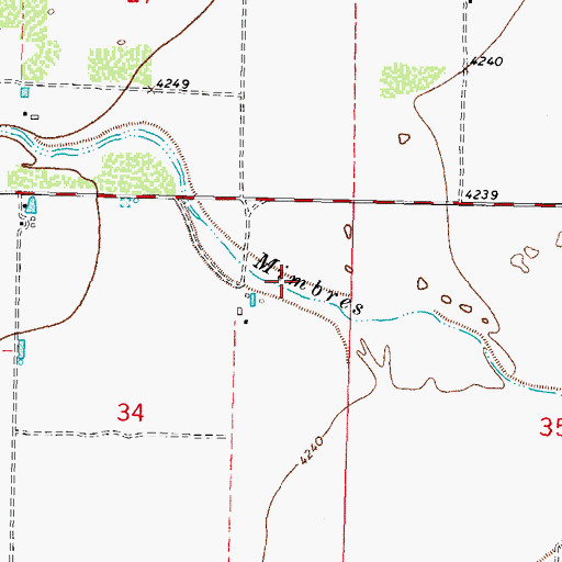 Topographic Map of 00070 Water Well, NM