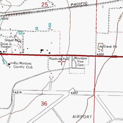 Topographic Map of 00158 Water Well, NM