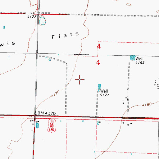 Topographic Map of 00258 Water Well, NM