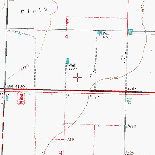 Topographic Map of 00262 Water Well, NM