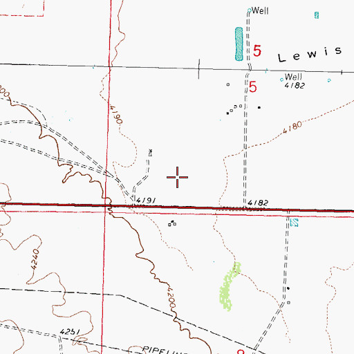 Topographic Map of 00266 Water Well, NM