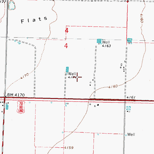Topographic Map of 00263 Water Well, NM