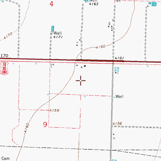 Topographic Map of 06148 Water Well, NM