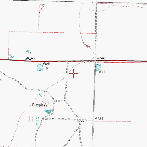 Topographic Map of 00291 Water Well, NM