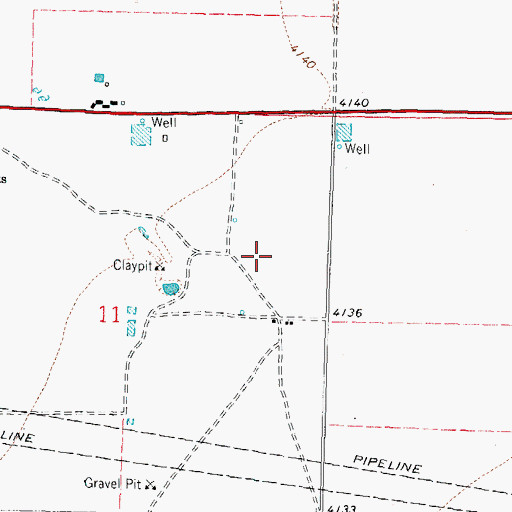 Topographic Map of 00292 Water Well, NM