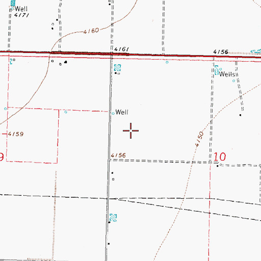 Topographic Map of 00280 Water Well, NM