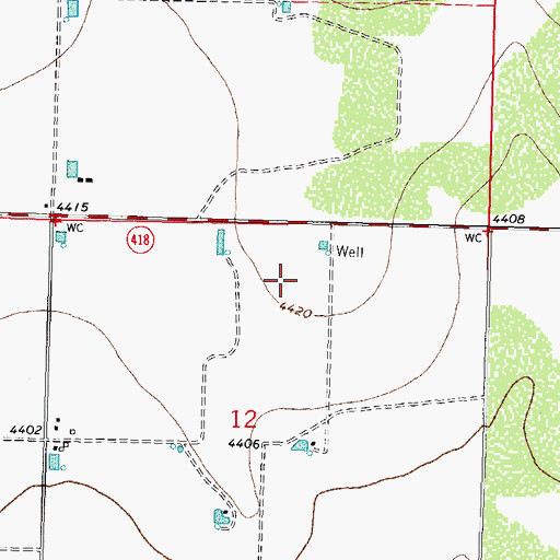 Topographic Map of 01386 Water Well, NM