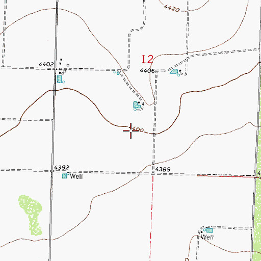 Topographic Map of 10234 Water Well, NM