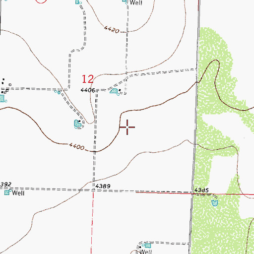 Topographic Map of 00598 Water Well, NM