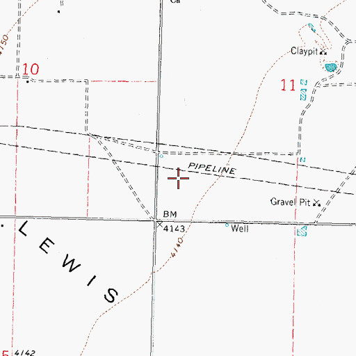 Topographic Map of 00293 Water Well, NM