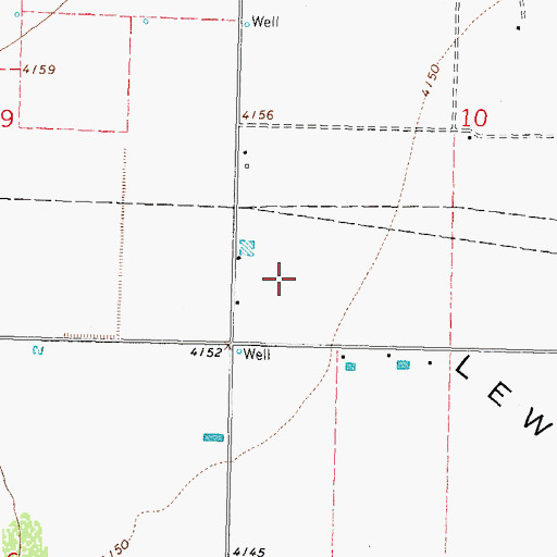 Topographic Map of 00287 Water Well, NM