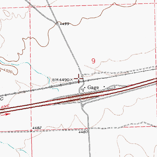 Topographic Map of 01390 Water Well, NM