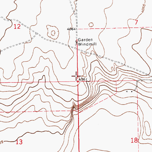 Topographic Map of 10781 Water Well, NM