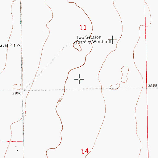 Topographic Map of 12788 Water Well, NM