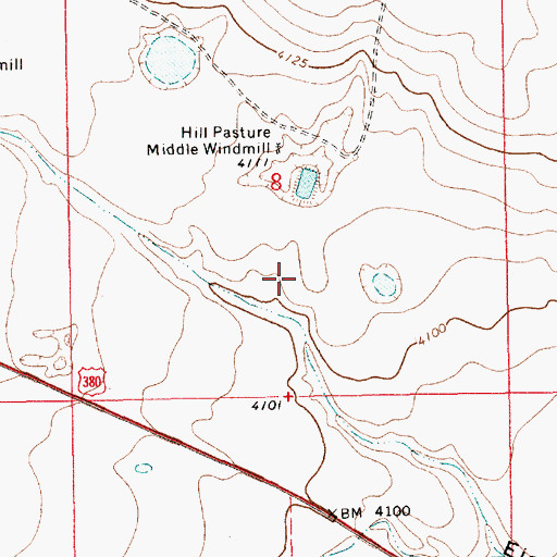 Topographic Map of 12782 Water Well, NM