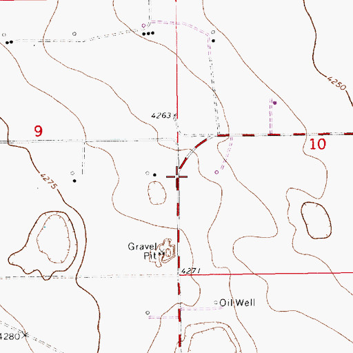 Topographic Map of 10739 Water Well, NM