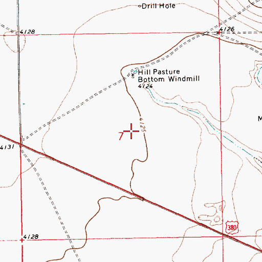 Topographic Map of 10779 Water Well, NM