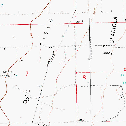 Topographic Map of 13557 Water Well, NM