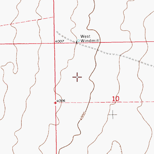 Topographic Map of 10797 Water Well, NM