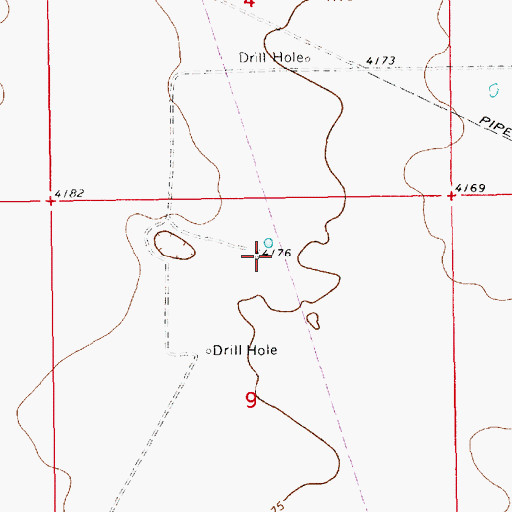 Topographic Map of 13407 Water Well, NM