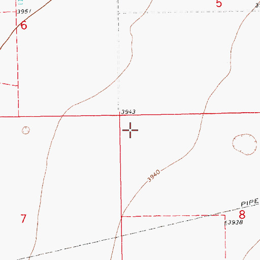 Topographic Map of 13543 Water Well, NM