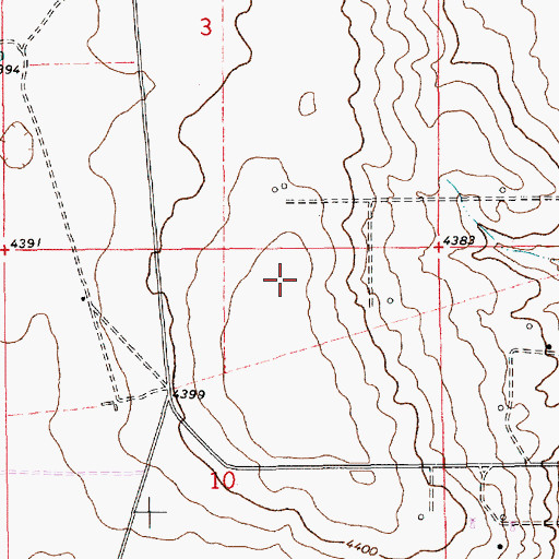 Topographic Map of 10006 Water Well, NM