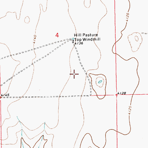Topographic Map of 10778 Water Well, NM
