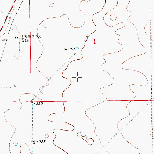 Topographic Map of 11267 Water Well, NM