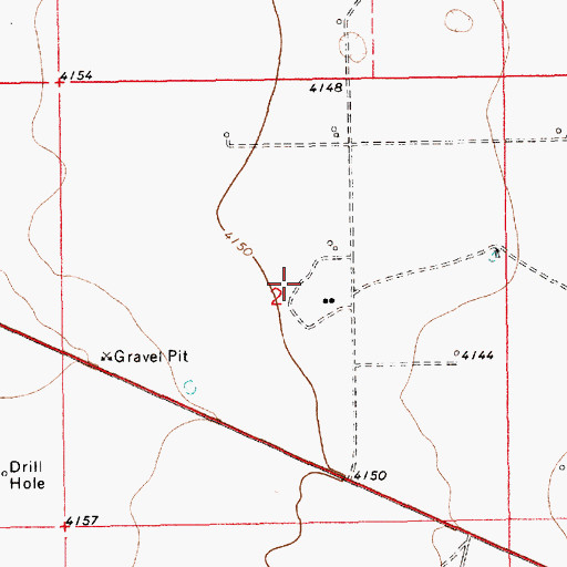 Topographic Map of 10754 Water Well, NM