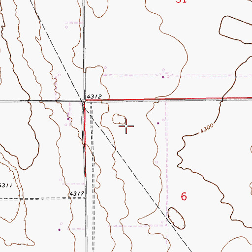 Topographic Map of 10737 Water Well, NM