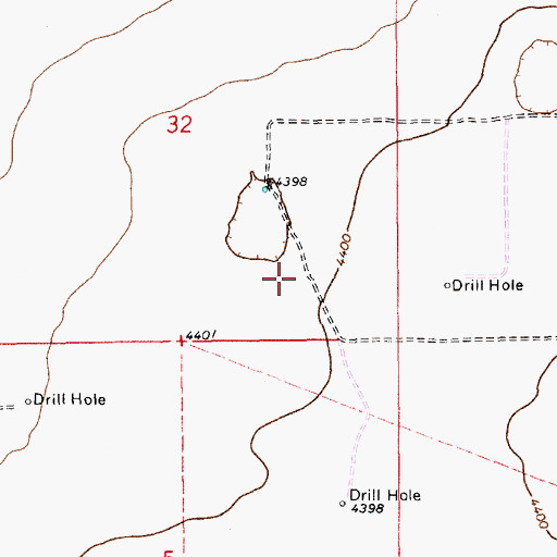 Topographic Map of 12646 Water Well, NM