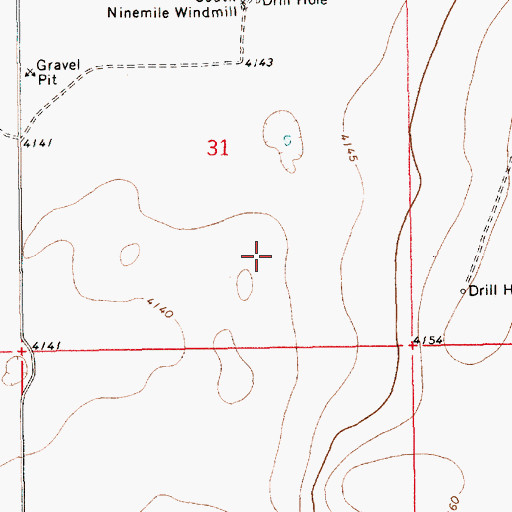 Topographic Map of 13392 Water Well, NM