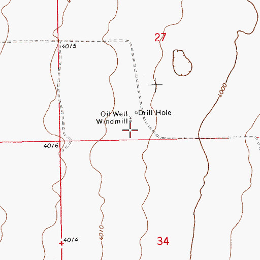 Topographic Map of 13396 Water Well, NM
