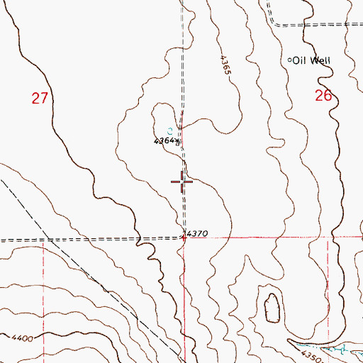 Topographic Map of 10659 Water Well, NM
