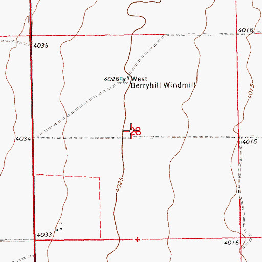 Topographic Map of 12805 Water Well, NM