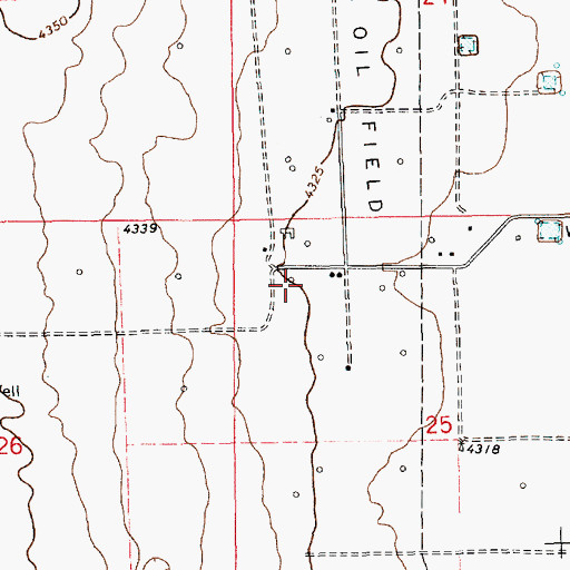 Topographic Map of 13193 Water Well, NM