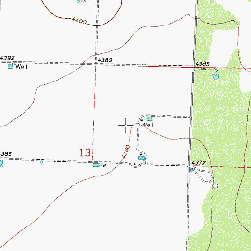 Topographic Map of 00600 Water Well, NM